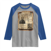 Harriet Tubman Newspaper Raglan Shirt Slavery Freedom Fighter Historical