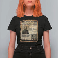 Harriet Tubman Newspaper T Shirt For Women Slavery Freedom Fighter Historical