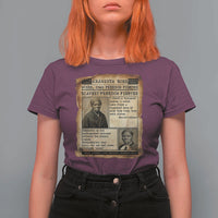 Harriet Tubman Newspaper T Shirt For Women Slavery Freedom Fighter Historical