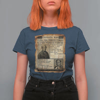 Harriet Tubman Newspaper T Shirt For Women Slavery Freedom Fighter Historical