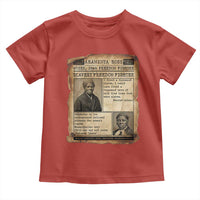 Harriet Tubman Newspaper Toddler T Shirt Slavery Freedom Fighter Historical