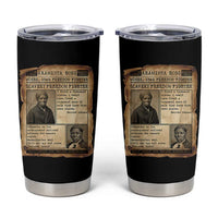 Harriet Tubman Newspaper Tumbler Cup Slavery Freedom Fighter Historical