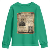 Harriet Tubman Newspaper Youth Sweatshirt Slavery Freedom Fighter Historical