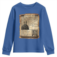 Harriet Tubman Newspaper Youth Sweatshirt Slavery Freedom Fighter Historical