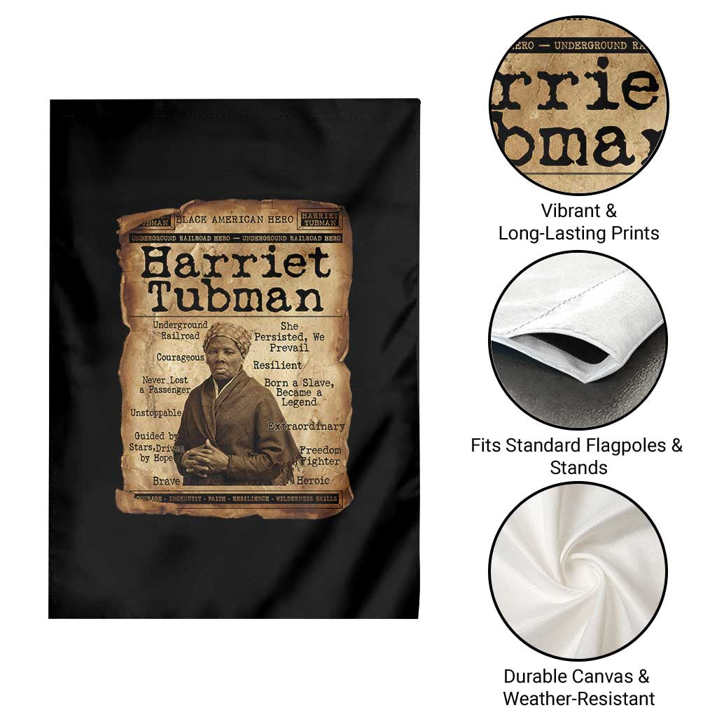 The Underground Railroad Hero Garden Flag Harriet Tubman Slavery Freedom Fighter Gift