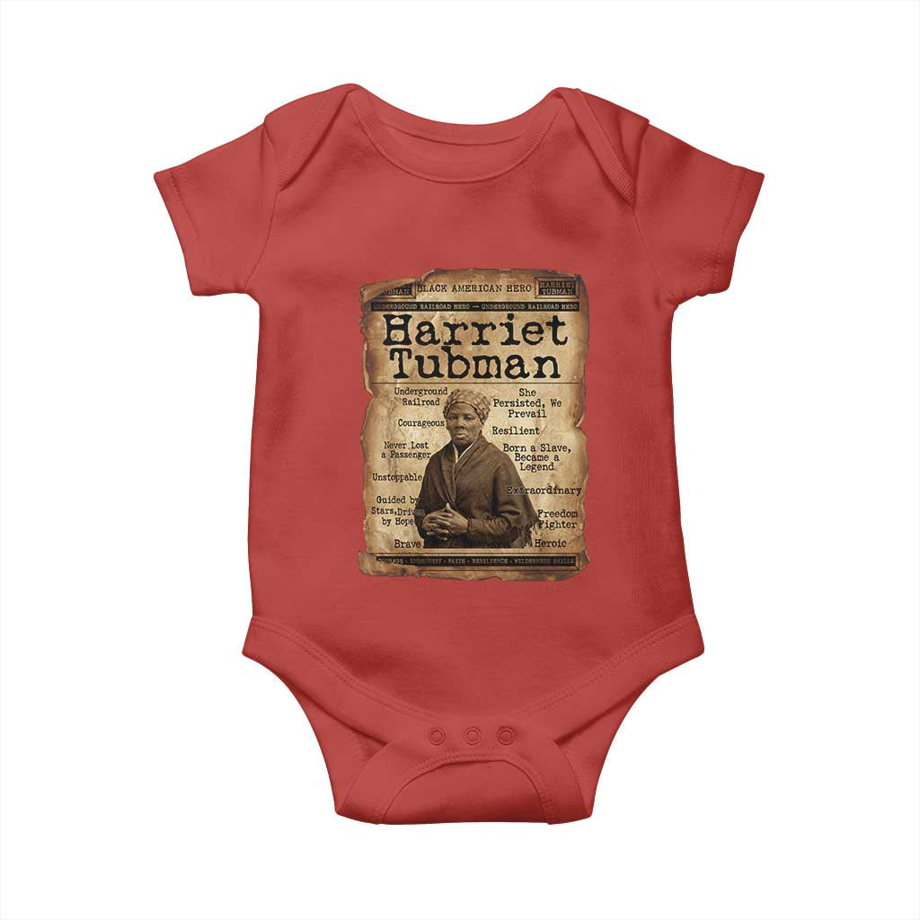 The Underground Railroad Hero Baby Onesie Harriet Tubman Slavery Freedom Fighter Gift