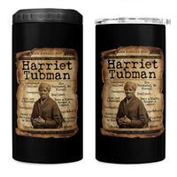 The Underground Railroad Hero 4 in 1 Can Cooler Tumbler Harriet Tubman Slavery Freedom Fighter Gift