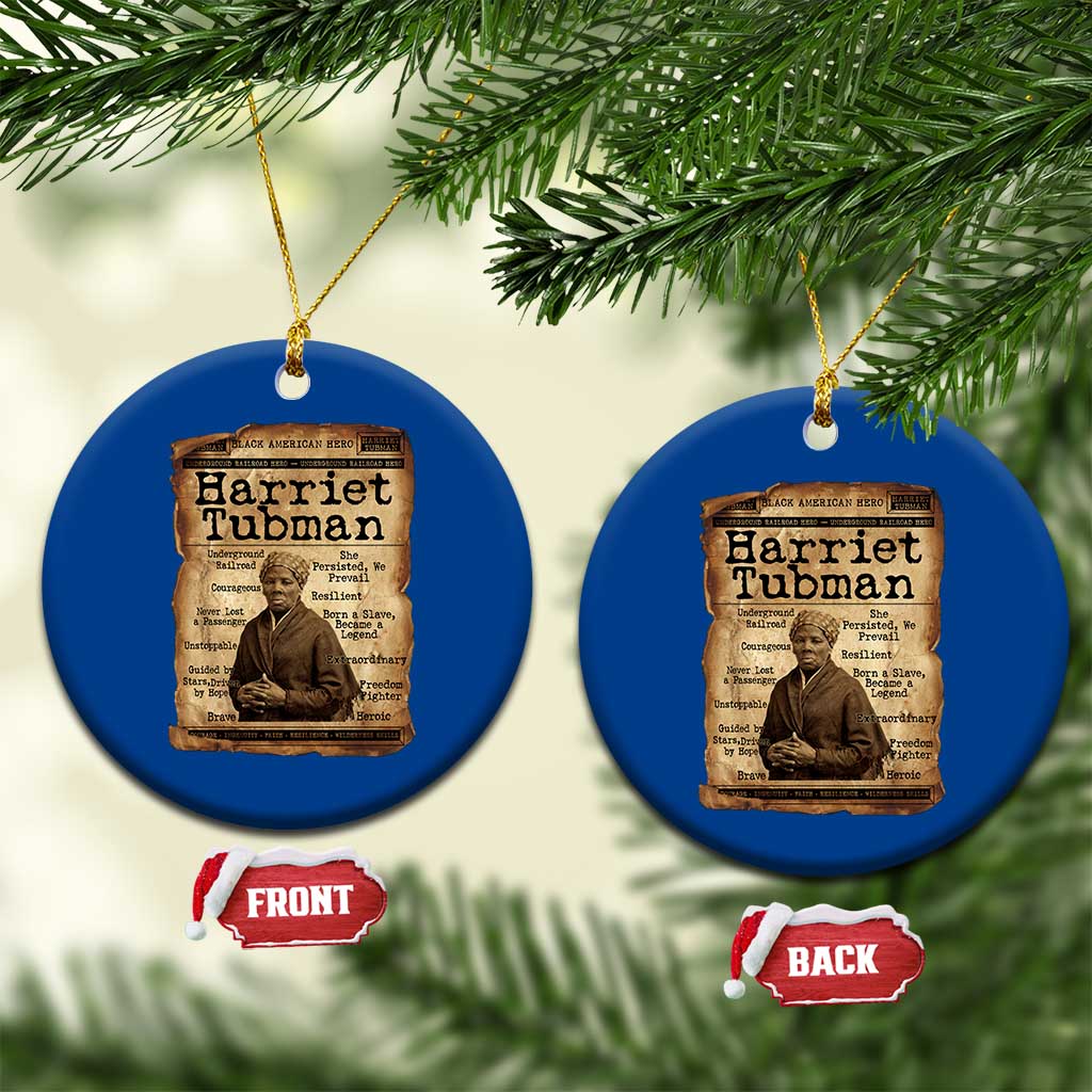 The Underground Railroad Hero Ceramic Ornament Harriet Tubman Slavery Freedom Fighter Gift