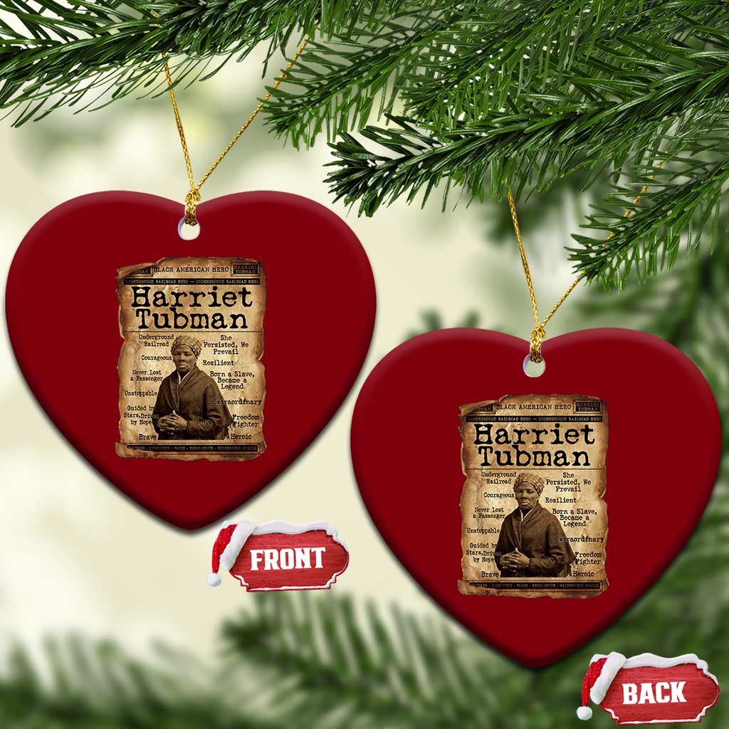 The Underground Railroad Hero Ceramic Ornament Harriet Tubman Slavery Freedom Fighter Gift