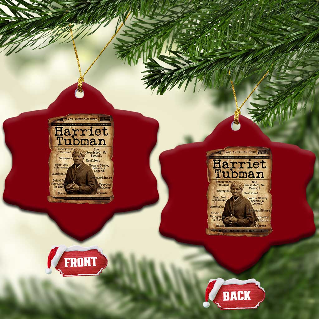 The Underground Railroad Hero Ceramic Ornament Harriet Tubman Slavery Freedom Fighter Gift