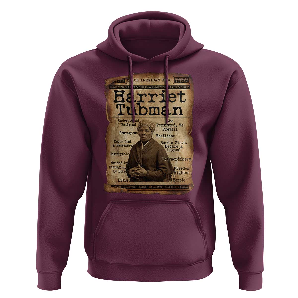 The Underground Railroad Hero Hoodie Harriet Tubman Slavery Freedom Fighter Gift