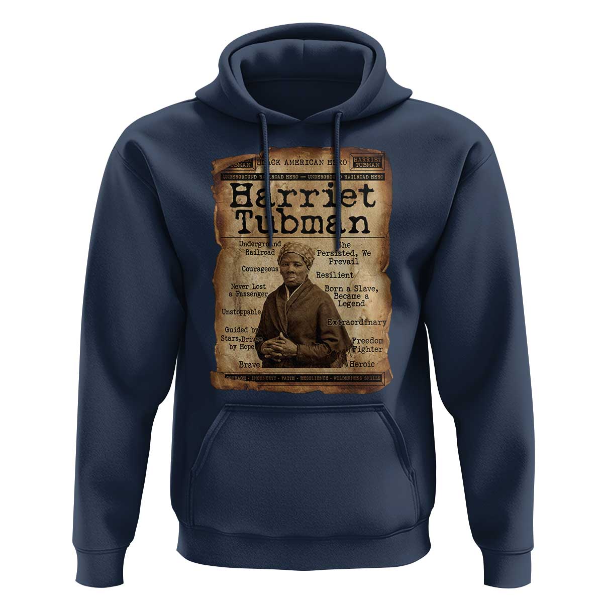 The Underground Railroad Hero Hoodie Harriet Tubman Slavery Freedom Fighter Gift