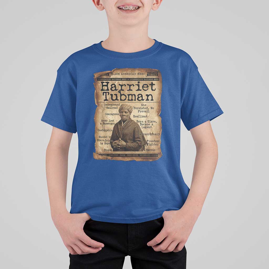 The Underground Railroad Hero T Shirt For Kid Harriet Tubman Slavery Freedom Fighter Gift