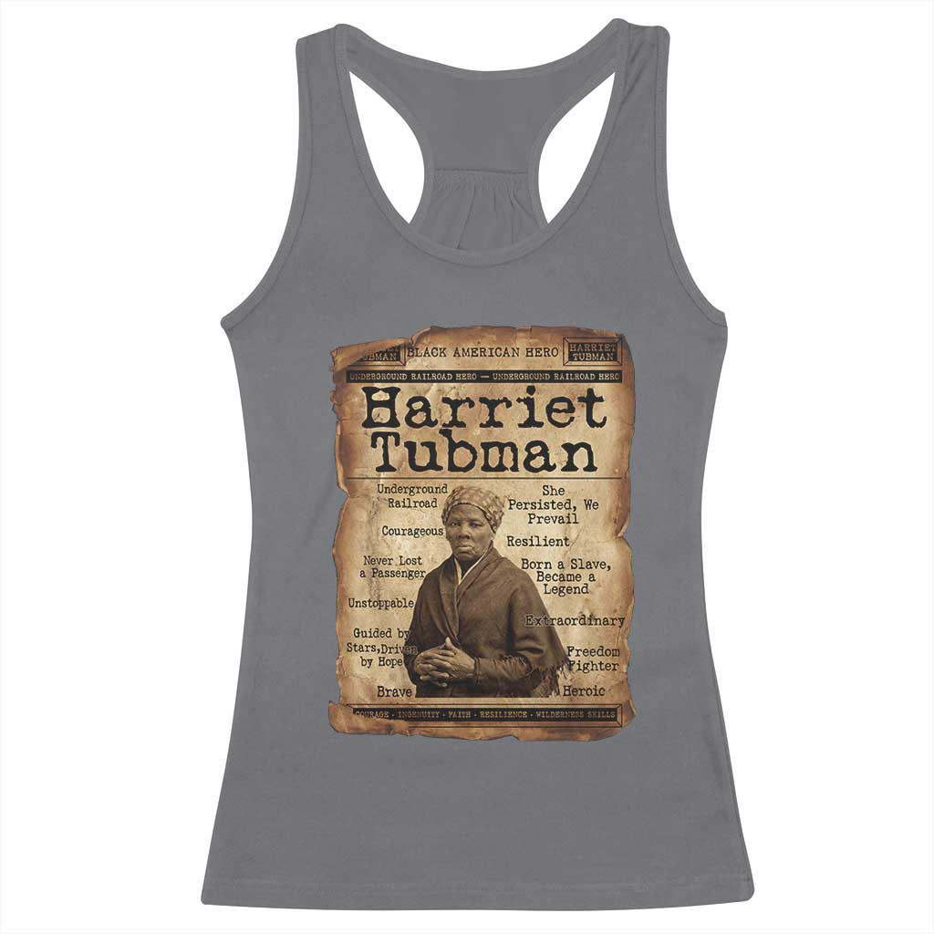 The Underground Railroad Hero Racerback Tank Top Harriet Tubman Slavery Freedom Fighter Gift