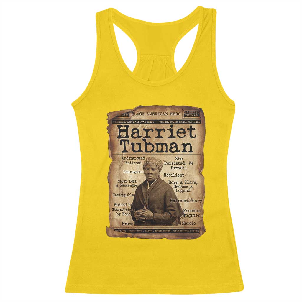 The Underground Railroad Hero Racerback Tank Top Harriet Tubman Slavery Freedom Fighter Gift