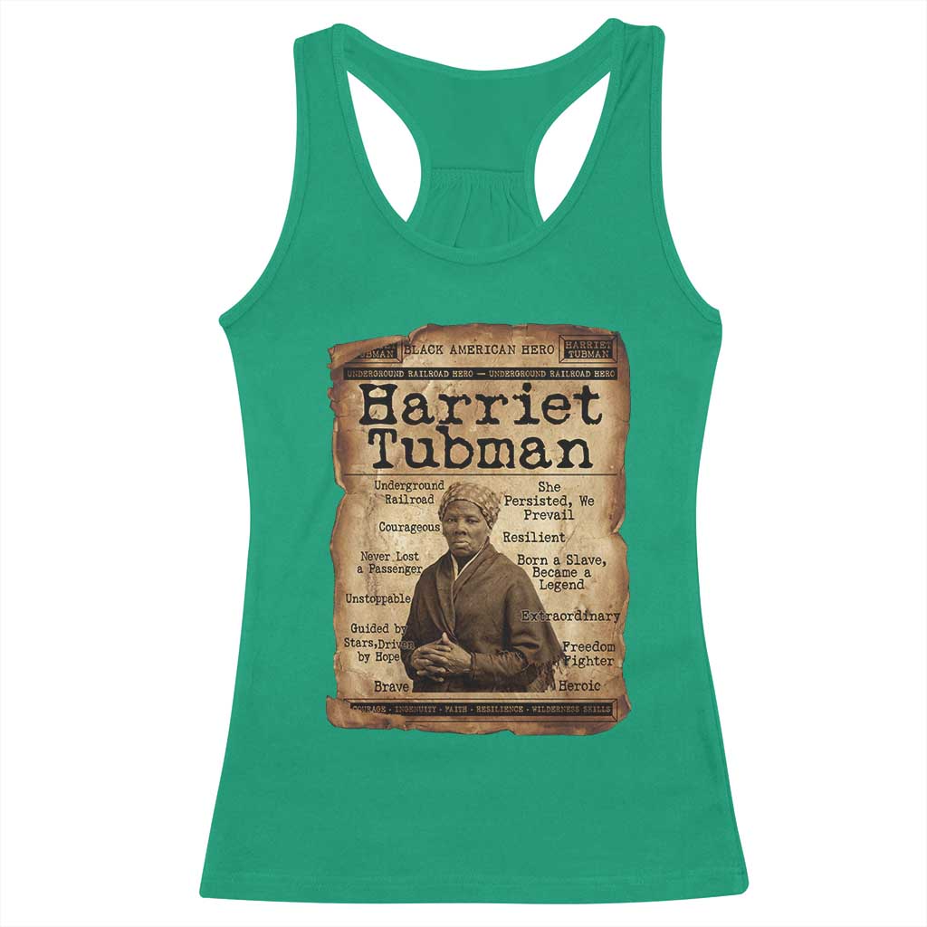 The Underground Railroad Hero Racerback Tank Top Harriet Tubman Slavery Freedom Fighter Gift
