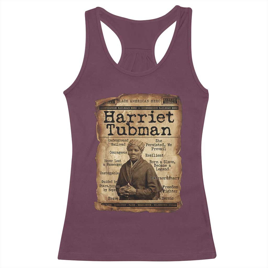 The Underground Railroad Hero Racerback Tank Top Harriet Tubman Slavery Freedom Fighter Gift
