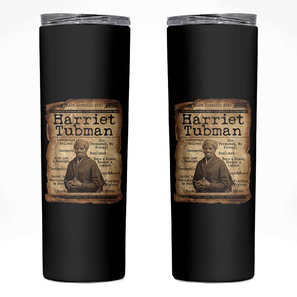 The Underground Railroad Hero Skinny Tumbler Harriet Tubman Slavery Freedom Fighter Gift