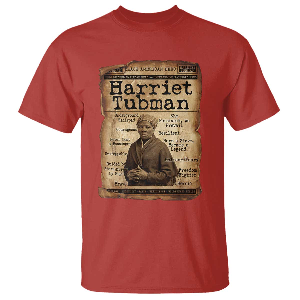 The Underground Railroad Hero T Shirt Harriet Tubman Slavery Freedom Fighter Gift