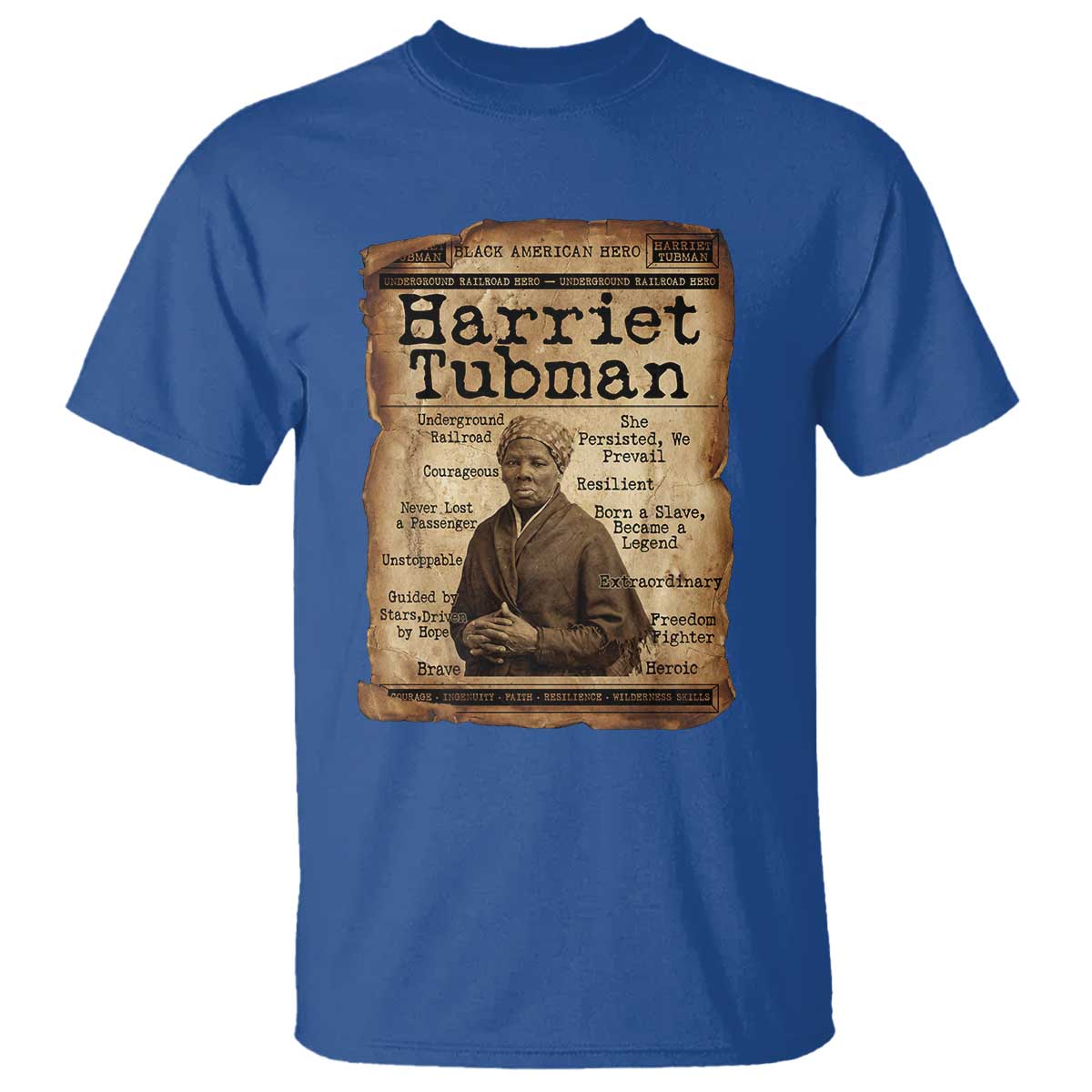 The Underground Railroad Hero T Shirt Harriet Tubman Slavery Freedom Fighter Gift