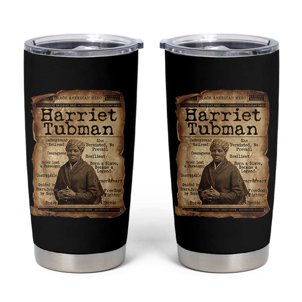 The Underground Railroad Hero Tumbler Cup Harriet Tubman Slavery Freedom Fighter Gift