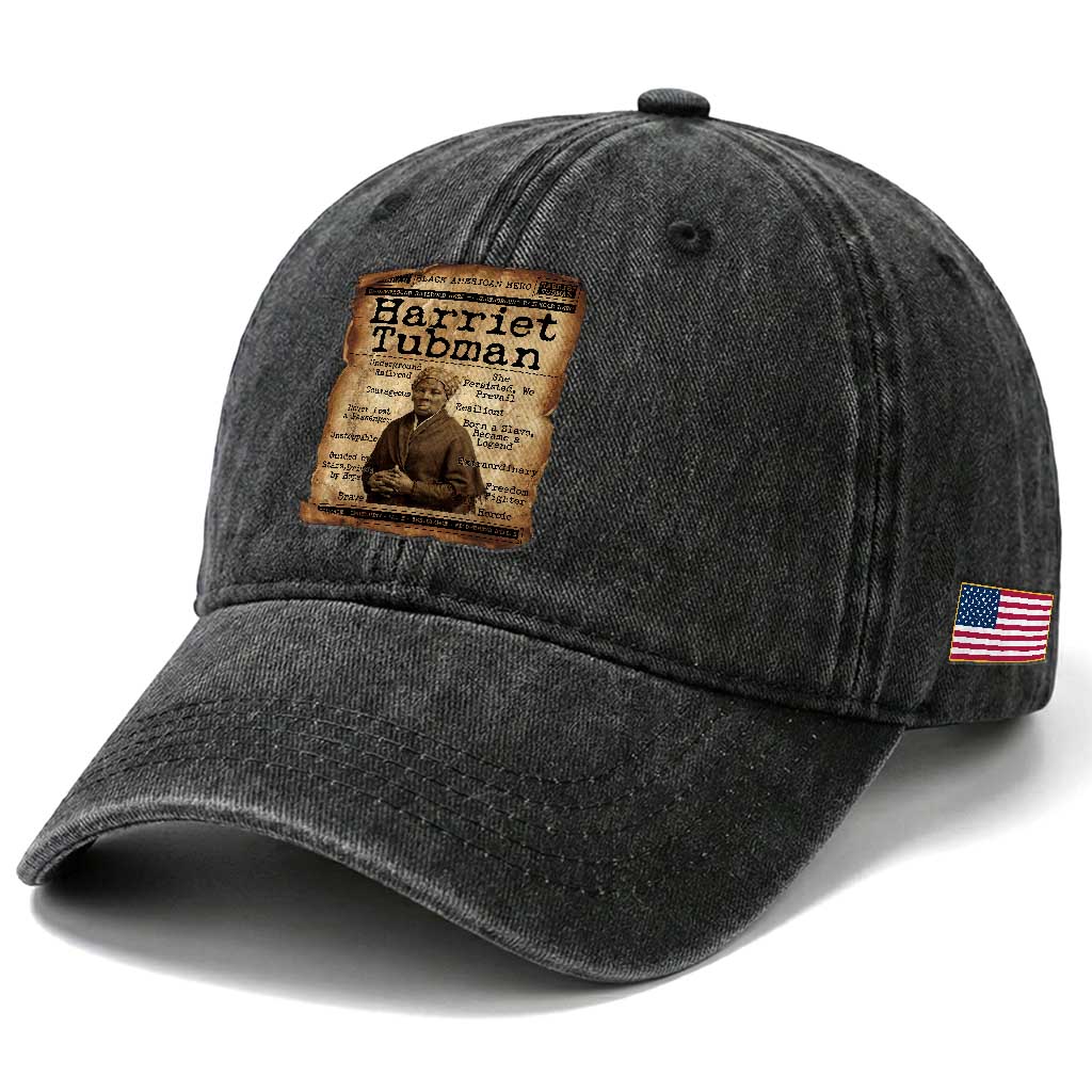 The Underground Railroad Hero Washed Cotton Baseball Cap Harriet Tubman Slavery Freedom Fighter Gift