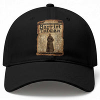Harriet Tubman Newspaper Baseball Cap Strong Black Woman Leader Gift