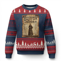 Harriet Tubman Newspaper Ugly Christmas Sweater Strong Black Woman Leader Gift