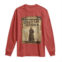 Harriet Tubman Newspaper Long Sleeve Shirt Strong Black Woman Leader Gift
