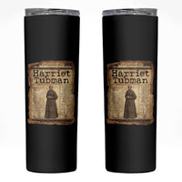 Harriet Tubman Newspaper Skinny Tumbler Strong Black Woman Leader Gift