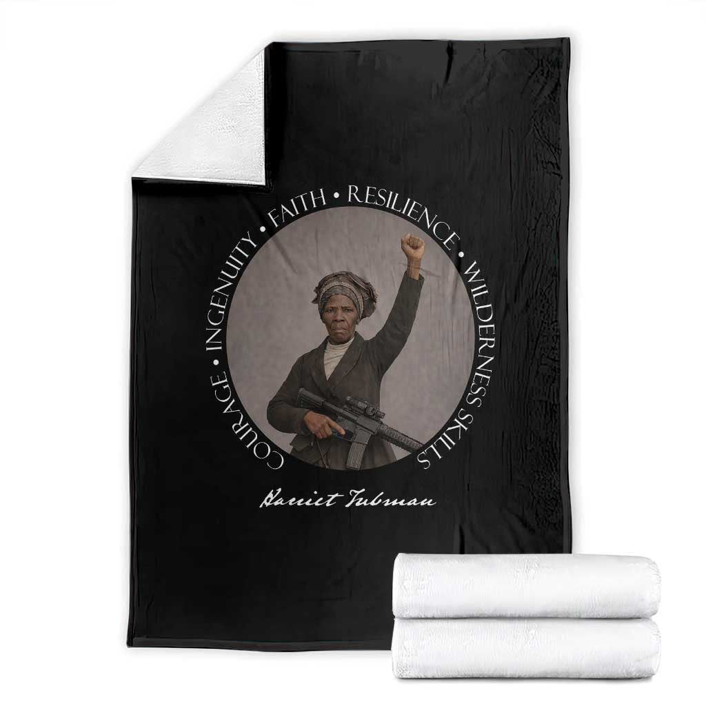 Harriet Tubman Leadership Throw Blanket Feminist History Gift