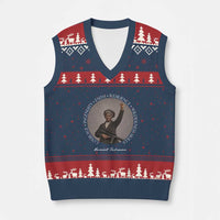 Harriet Tubman Leadership V-Neck Knit Sweater Vest Feminist History Gift