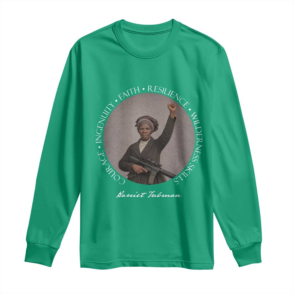 Harriet Tubman Leadership Long Sleeve Shirt Feminist History Gift
