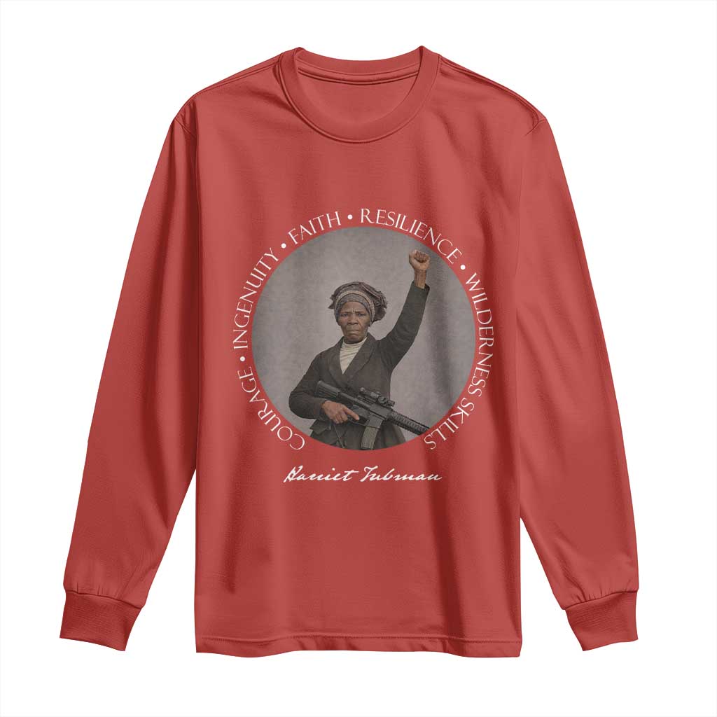 Harriet Tubman Leadership Long Sleeve Shirt Feminist History Gift