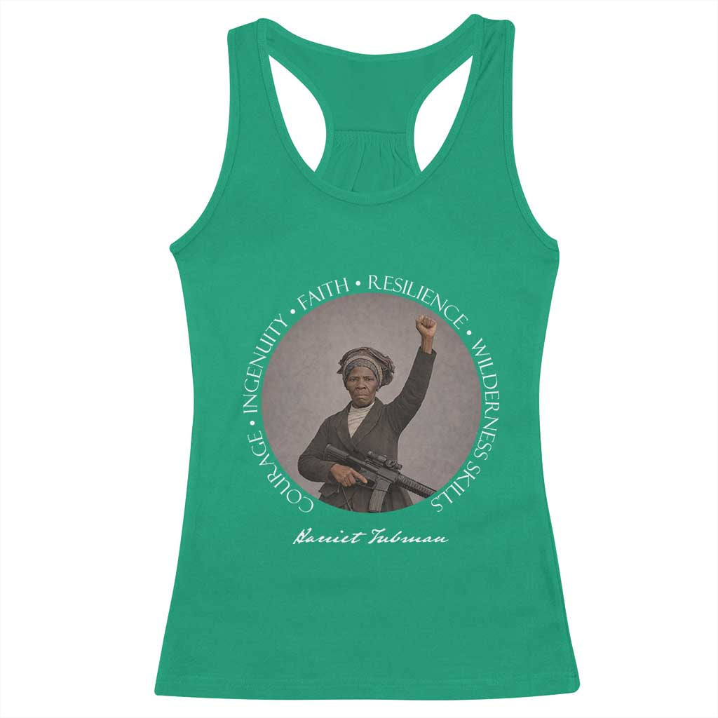 Harriet Tubman Leadership Racerback Tank Top Feminist History Gift
