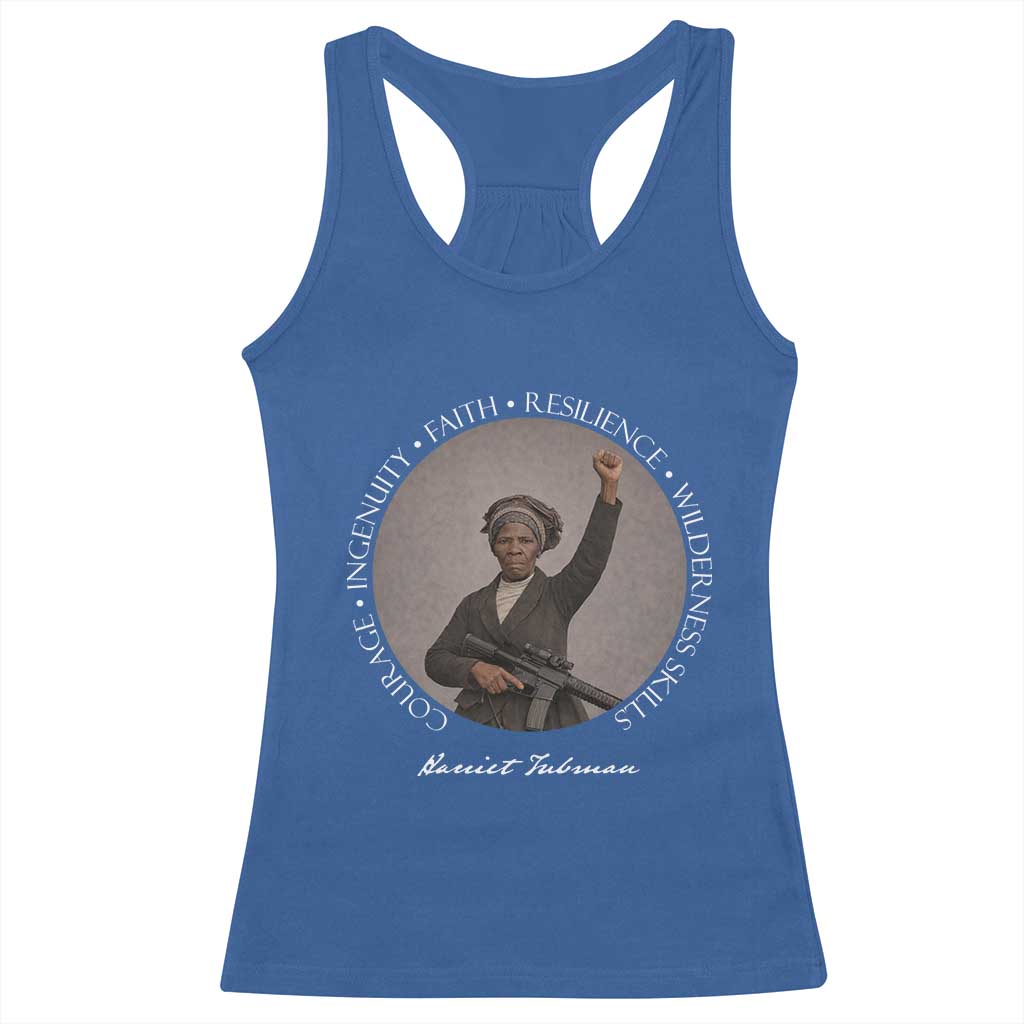 Harriet Tubman Leadership Racerback Tank Top Feminist History Gift