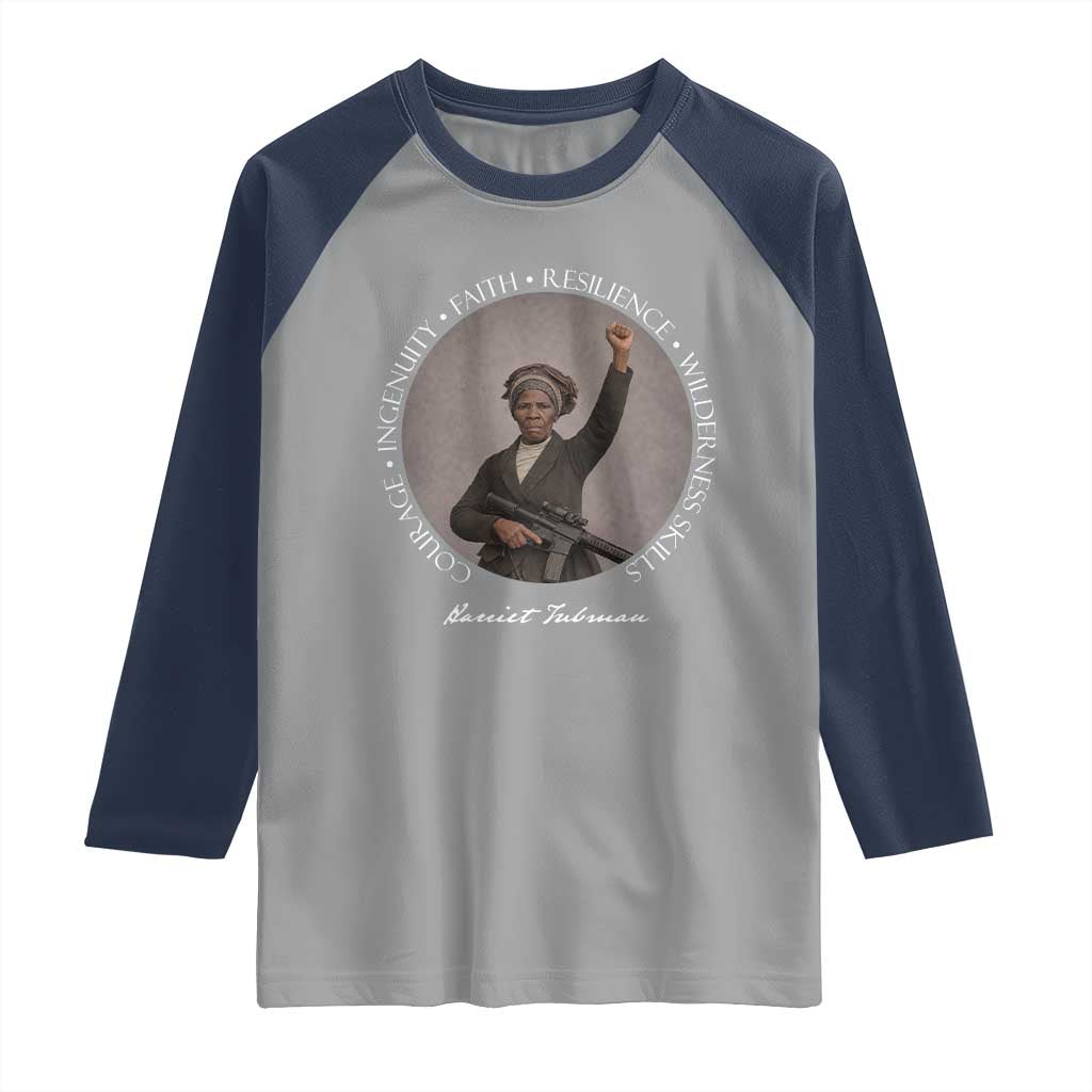 Harriet Tubman Leadership Raglan Shirt Feminist History Gift