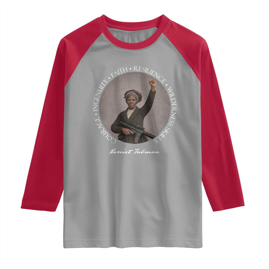 Harriet Tubman Leadership Raglan Shirt Feminist History Gift