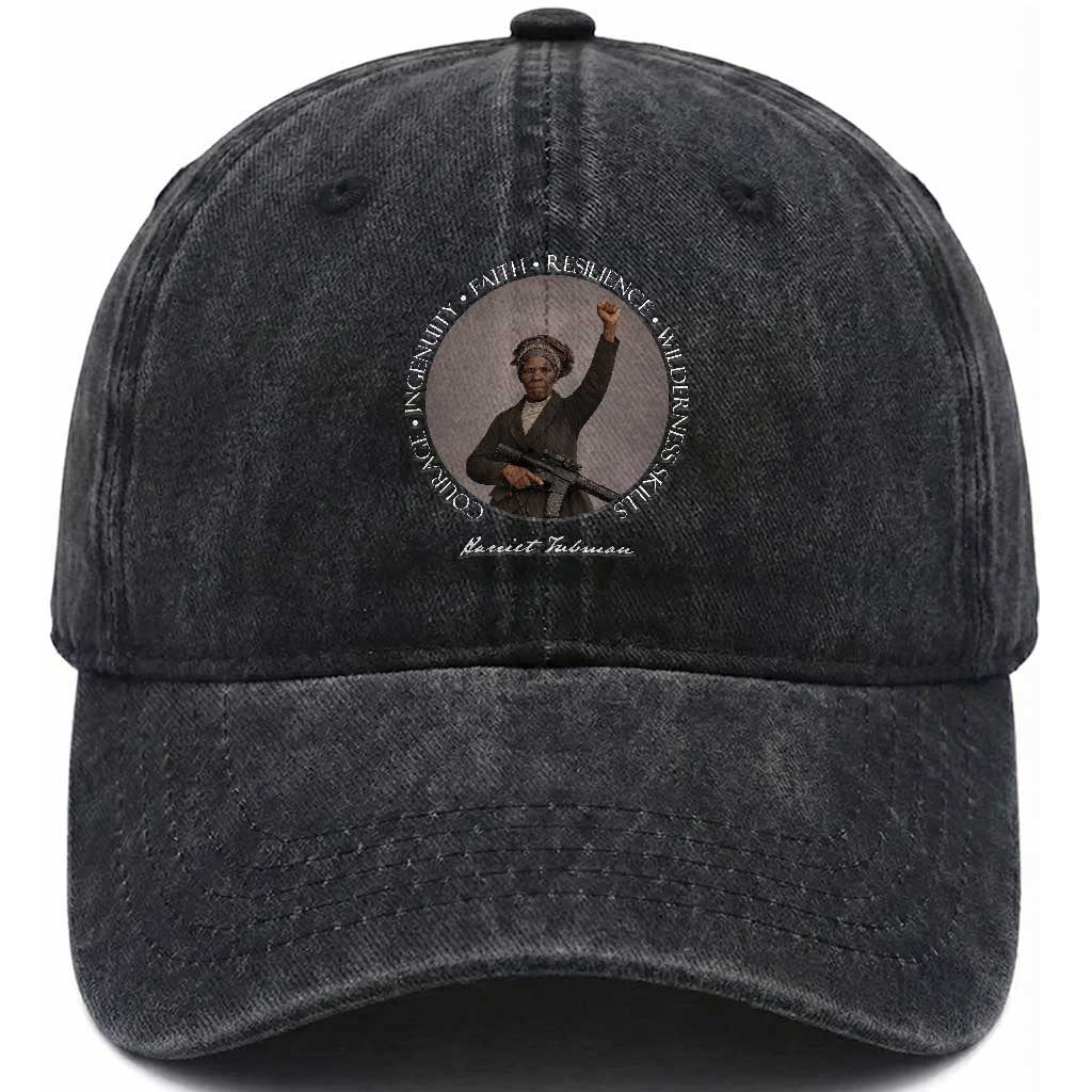 Harriet Tubman Leadership Washed Cotton Baseball Cap Feminist History Gift