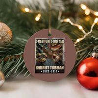 Harriet Tubman Ceramic Ornament Black History African American Leader Gift