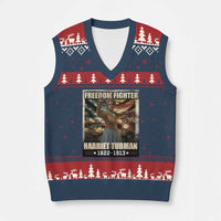 Harriet Tubman V-Neck Knit Sweater Vest Black History African American Leader Gift