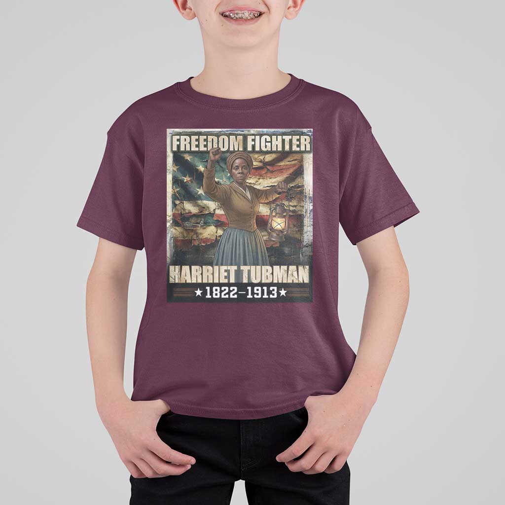 Harriet Tubman T Shirt For Kid Black History African American Leader Gift