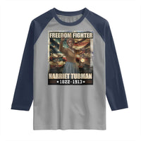Harriet Tubman Raglan Shirt Black History African American Leader Gift