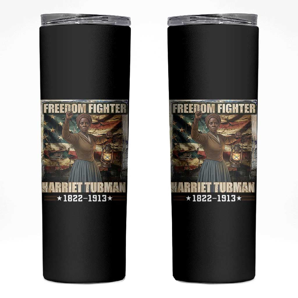 Harriet Tubman Skinny Tumbler Black History African American Leader Gift