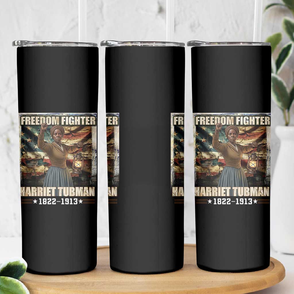 Harriet Tubman Skinny Tumbler Black History African American Leader Gift