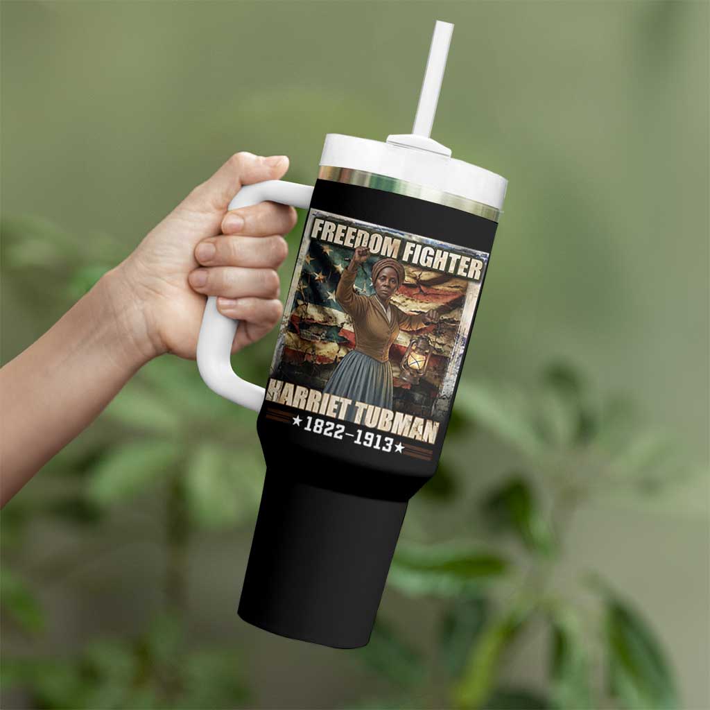 Harriet Tubman Tumbler With Handle Black History African American Leader Gift