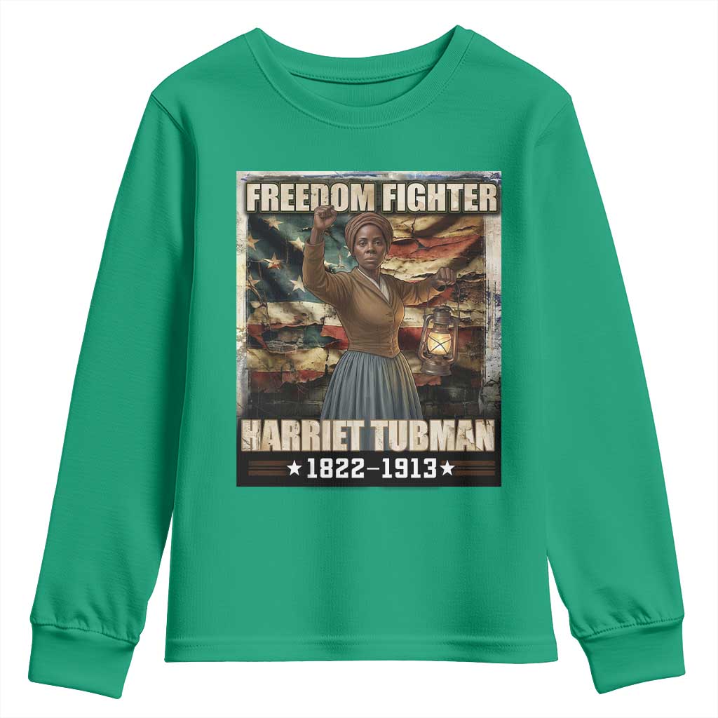 Harriet Tubman Youth Sweatshirt Black History African American Leader Gift