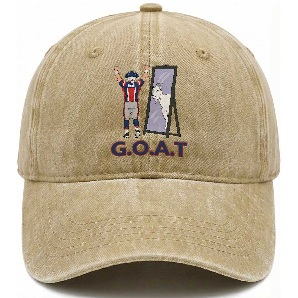 Number Ten Mirror Goat Washed Cotton Baseball Cap Football Lover Gift