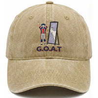 Number Ten Mirror Goat Washed Cotton Baseball Cap Football Lover Gift