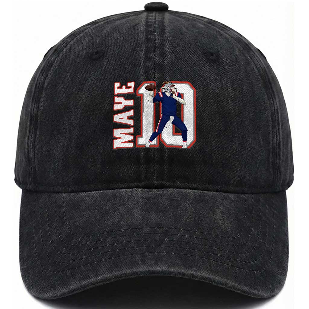 Maye Lover Washed Cotton Baseball Cap QB 10 Player Fan